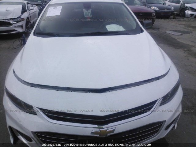 1G1ZB5STXHF207969 - 2017 CHEVROLET MALIBU LS WHITE photo 10