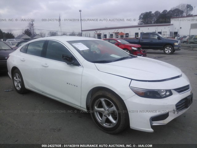 1G1ZB5STXHF207969 - 2017 CHEVROLET MALIBU LS WHITE photo 6