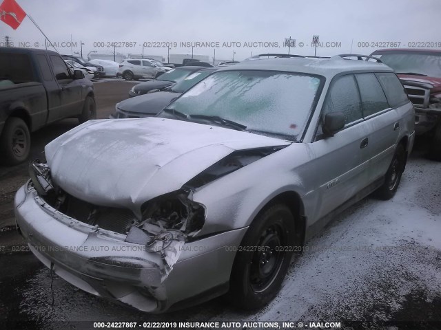 4S3BH675047645508 - 2004 SUBARU LEGACY OUTBACK AWP SILVER photo 2