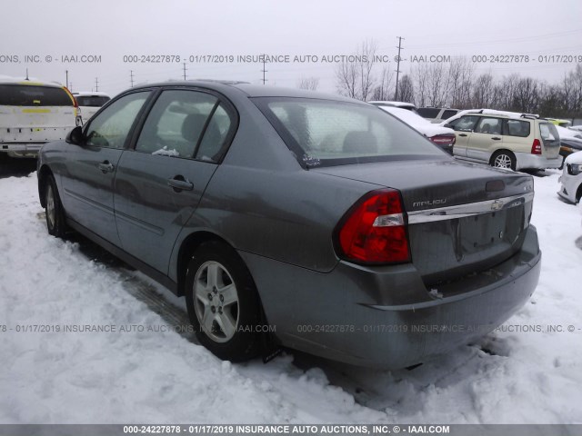 1G1ZT528X5F176419 - 2005 CHEVROLET MALIBU LS 灰色 照片 3