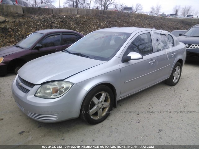 1G1AF5F57A7180663 - 2010 CHEVROLET COBALT 2LT SILVER photo 2