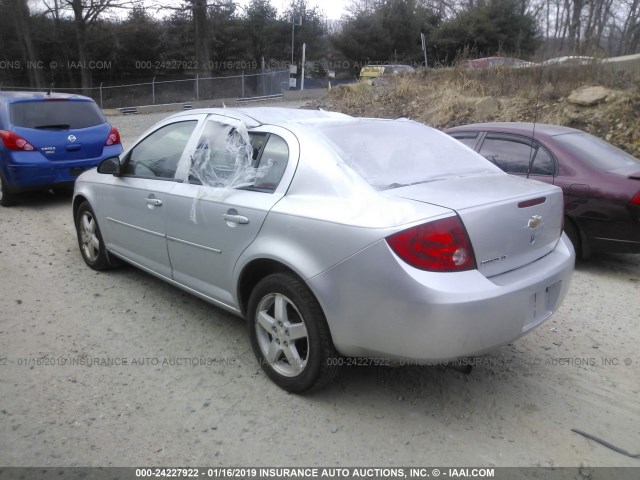 1G1AF5F57A7180663 - 2010 CHEVROLET COBALT 2LT SILVER photo 3