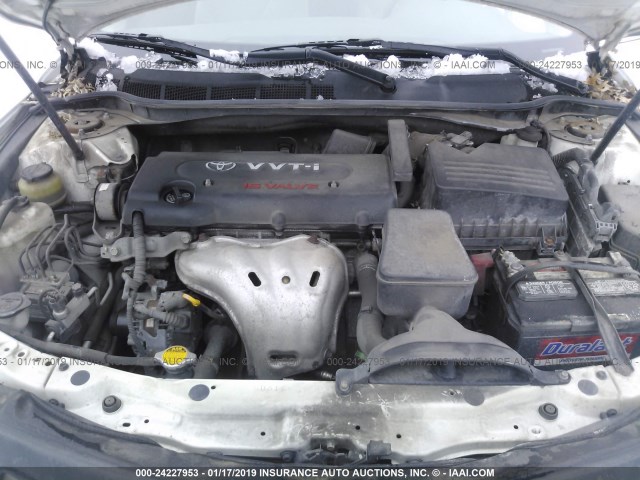 4T1BE46K68U791385 - 2008 TOYOTA CAMRY CE/LE/XLE/SE WHITE photo 10