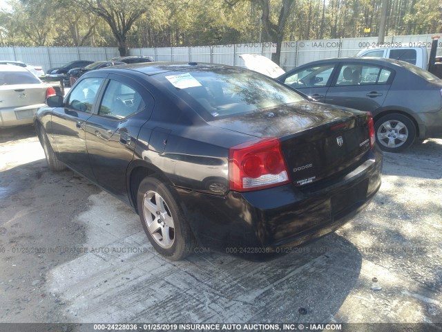 2B3KA33V19H573546 - 2009 DODGE CHARGER SXT BLACK photo 3