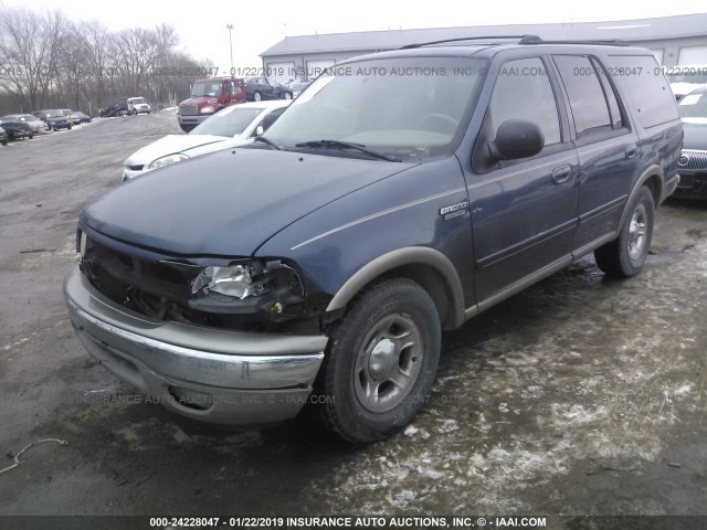 1FMRU1768YLA58679 - 2000 FORD EXPEDITION EDDIE BAUER BLUE photo 2