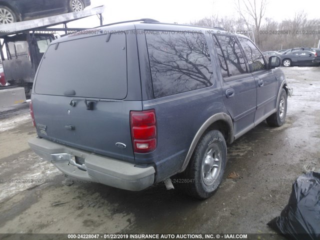 1FMRU1768YLA58679 - 2000 FORD EXPEDITION EDDIE BAUER BLUE photo 4