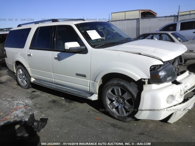 1FMFK20517LA08348 - 2007 FORD EXPEDITION EL LIMITED CREAM photo 1