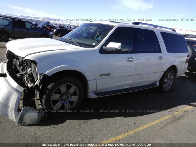 1FMFK20517LA08348 - 2007 FORD EXPEDITION EL LIMITED CREAM photo 2