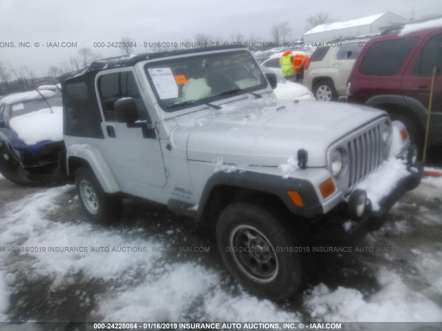 1J4FA39S66P757248 - 2006 JEEP WRANGLER X SILVER photo 1