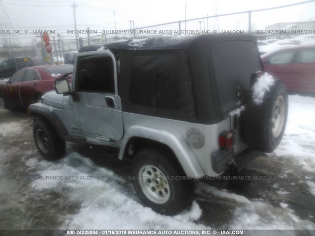 1J4FA39S66P757248 - 2006 JEEP WRANGLER X SILVER photo 3