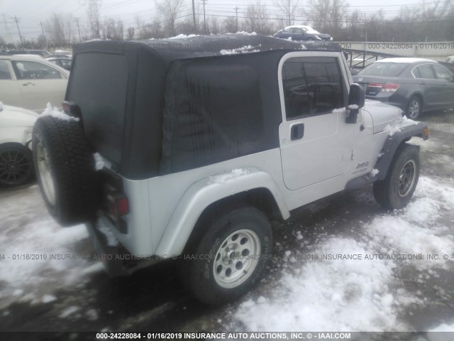 1J4FA39S66P757248 - 2006 JEEP WRANGLER X SILVER photo 4