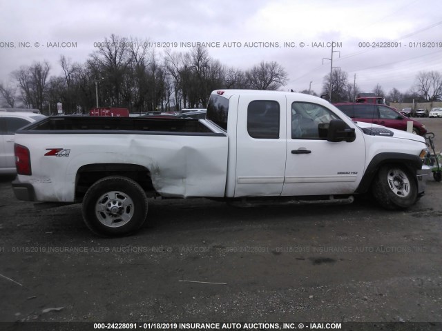 1GC2KXCG8CZ144464 - 2012 CHEVROLET SILVERADO K2500 HEAVY DUTY LT WHITE photo 6