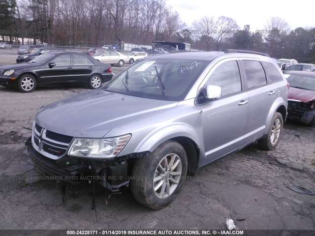 3C4PDCBG3GT157467 - 2016 DODGE JOURNEY SXT SILVER photo 2