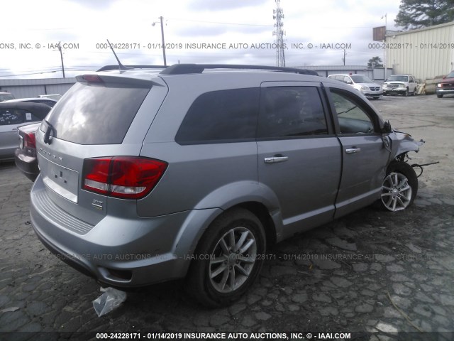 3C4PDCBG3GT157467 - 2016 DODGE JOURNEY SXT SILVER photo 4