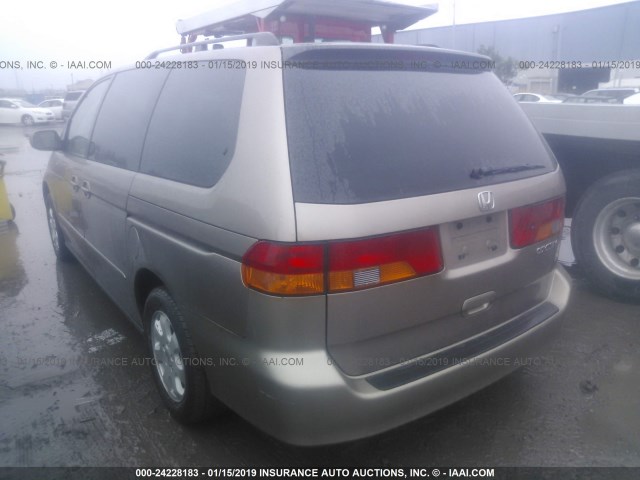 5FNRL18783B143080 - 2003 HONDA ODYSSEY EXL GOLD photo 3