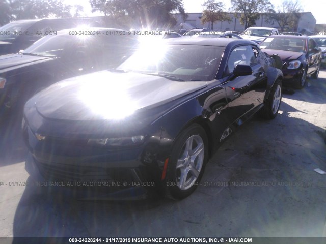 1G1FA1RX7J0145771 - 2018 CHEVROLET CAMARO LS BLACK photo 2