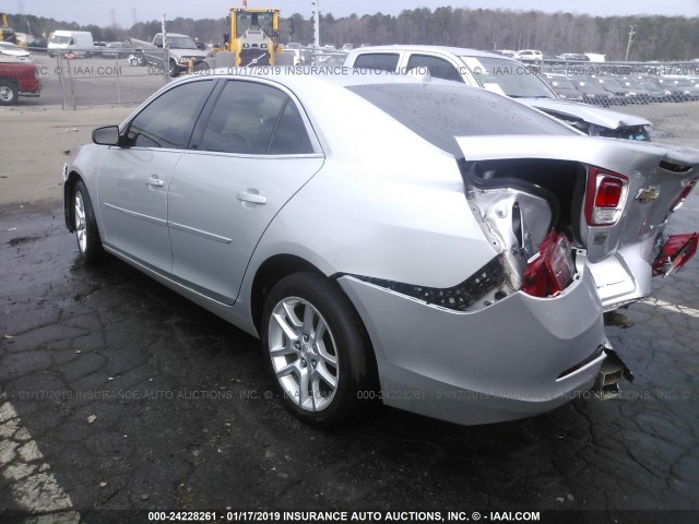 1G11C5SA3DF125309 - 2013 CHEVROLET MALIBU 1LT ვერცხლისფერი ფოტო 3