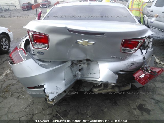 1G11C5SA3DF125309 - 2013 CHEVROLET MALIBU 1LT ვერცხლისფერი ფოტო 6