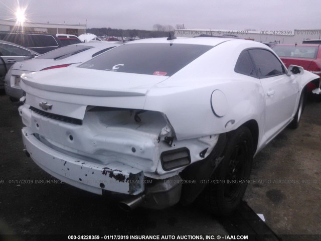 2G1FA1E37C9131980 - 2012 CHEVROLET CAMARO LS WHITE photo 4