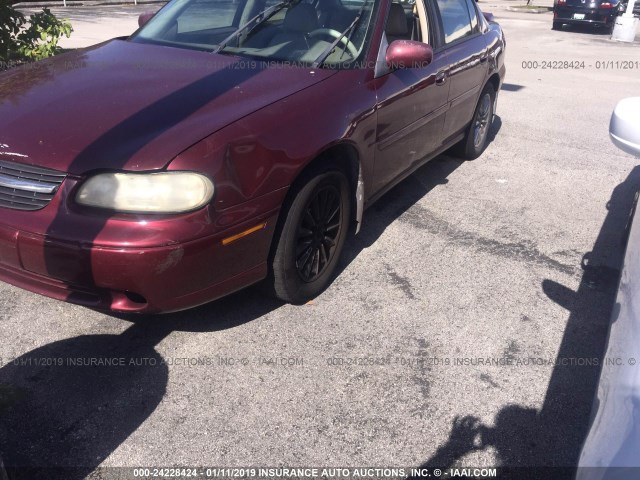 1G1NE52J016206534 - 2001 CHEVROLET MALIBU LS 勃艮第红 照片 2
