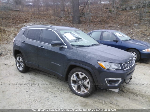 3C4NJDCB2JT108180 - 2018 JEEP COMPASS LIMITED GRAY photo 1