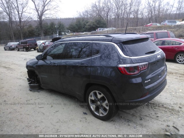 3C4NJDCB2JT108180 - 2018 JEEP COMPASS LIMITED GRAY photo 3