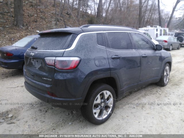 3C4NJDCB2JT108180 - 2018 JEEP COMPASS LIMITED GRAY photo 4