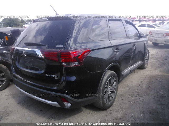 JA4AZ3A33GZ020893 - 2016 MITSUBISHI OUTLANDER SE/SEL BLACK photo 4