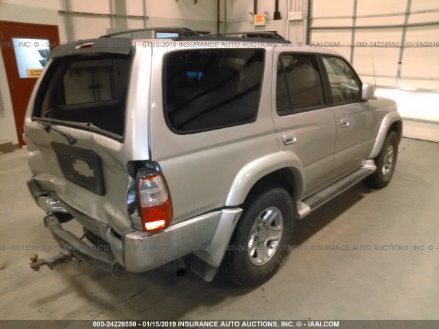 JT3HN86R010352803 - 2001 TOYOTA 4RUNNER SR5 SILVER photo 4