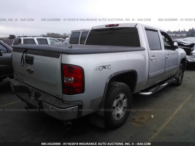 3GCXKTE21AG166433 - 2010 CHEVROLET SILVERADO K1500 LTZ SILVER photo 4