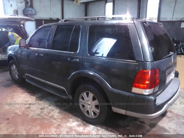 5LMEU68HX3ZJ08948 - 2003 LINCOLN AVIATOR 绿色 照片 3