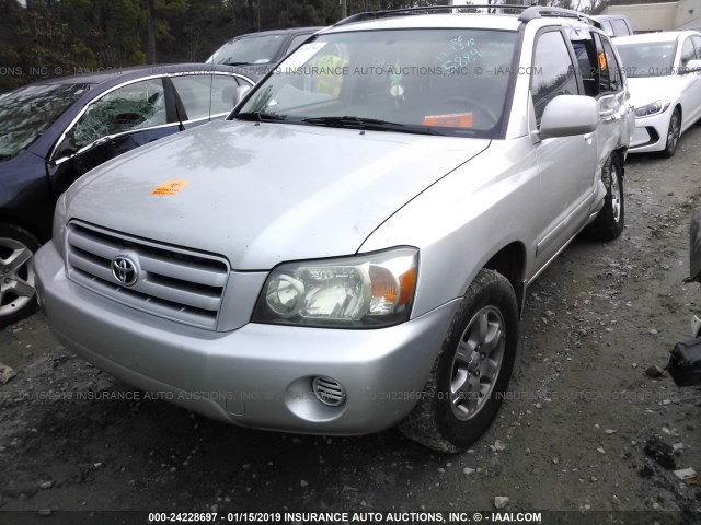 JTEDP21A340015884 - 2004 TOYOTA HIGHLANDER LIMITED SILVER photo 2