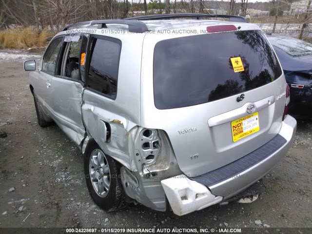 JTEDP21A340015884 - 2004 TOYOTA HIGHLANDER LIMITED SILVER photo 3