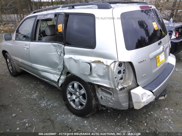 JTEDP21A340015884 - 2004 TOYOTA HIGHLANDER LIMITED SILVER photo 6