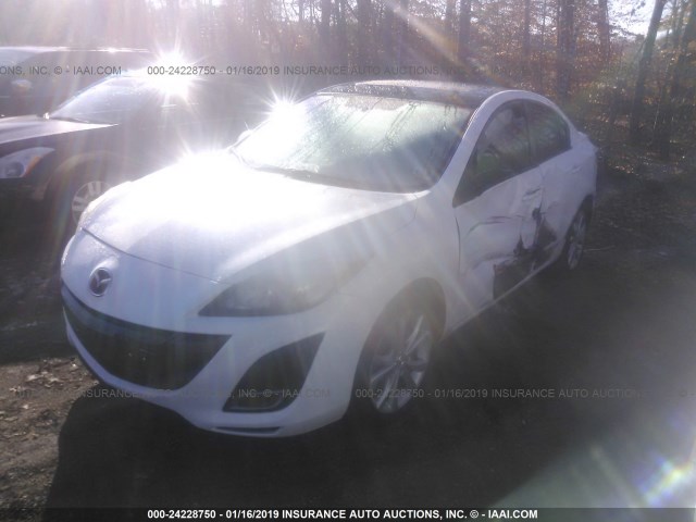 JM1BL1S68A1231621 - 2010 MAZDA 3 S WHITE photo 2