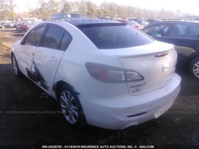 JM1BL1S68A1231621 - 2010 MAZDA 3 S WHITE photo 3