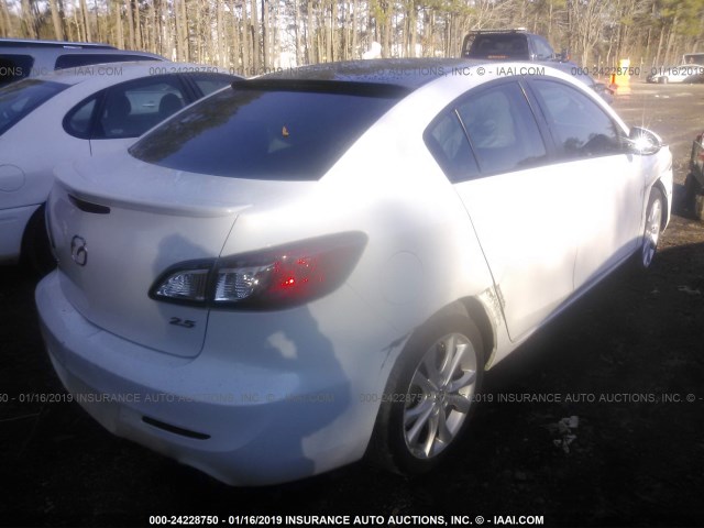 JM1BL1S68A1231621 - 2010 MAZDA 3 S WHITE photo 4