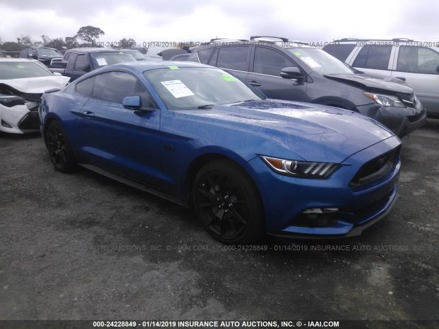 1FA6P8CF9H5343172 - 2017 FORD MUSTANG GT BLUE photo 1