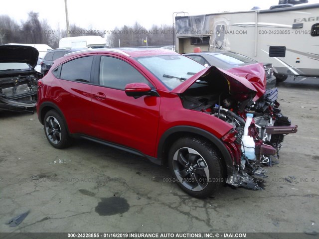 3CZRU6H70JM728202 - 2018 HONDA HR-V EXL RED photo 1