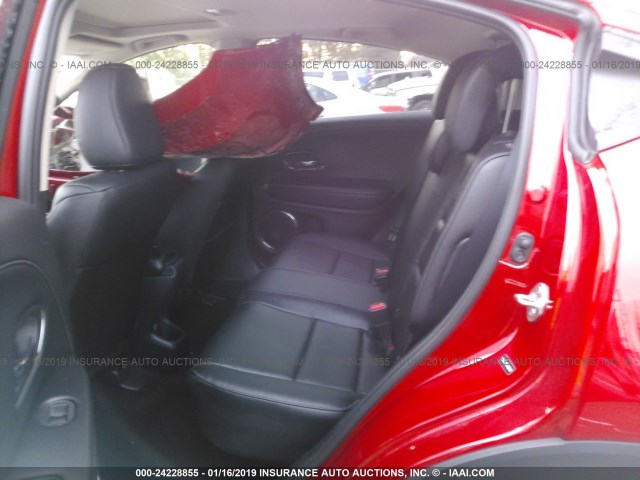 3CZRU6H70JM728202 - 2018 HONDA HR-V EXL RED photo 8