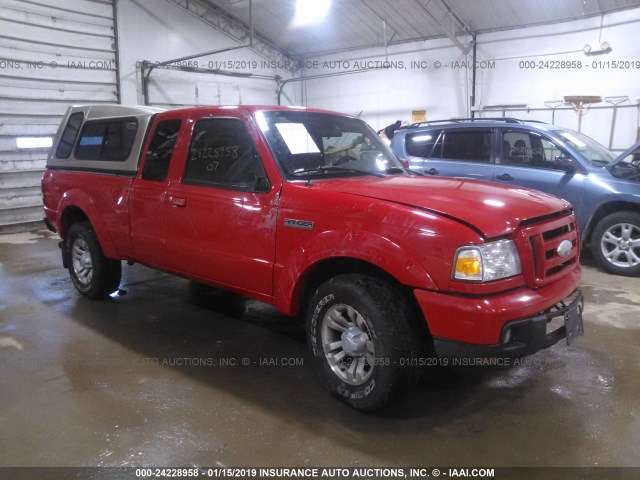 1FTZR45EX7PA22369 - 2007 FORD RANGER RED photo 1