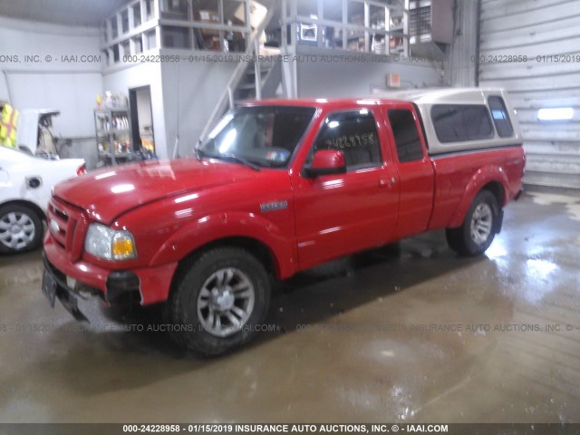 1FTZR45EX7PA22369 - 2007 FORD RANGER RED photo 2