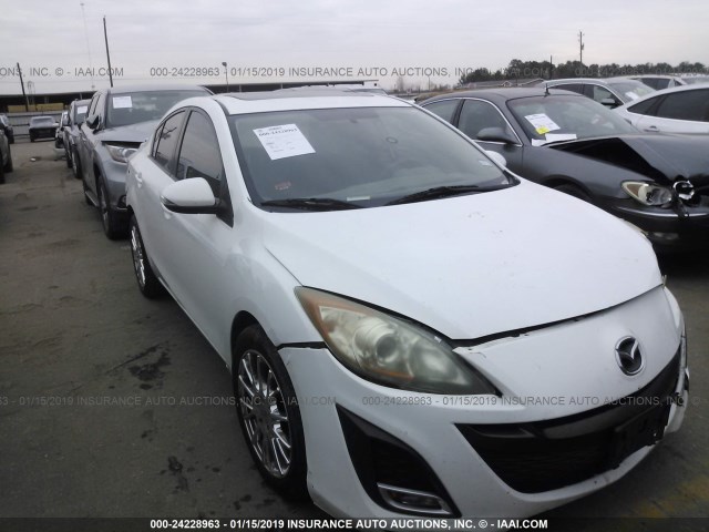 JM1BL1S60A1146577 - 2010 MAZDA 3 S WHITE photo 1