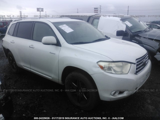 JTEES42A092137045 - 2009 TOYOTA HIGHLANDER LIMITED WHITE photo 1