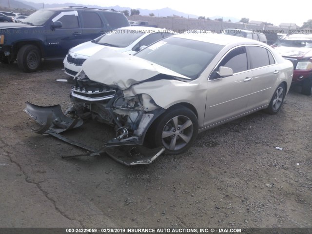 1G1ZC5EU2CF288475 - 2012 CHEVROLET MALIBU 1LT 金色 照片 2