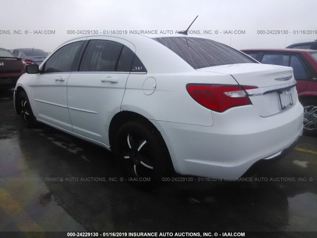 1C3CCBBB9EN204891 - 2014 CHRYSLER 200 TOURING WHITE photo 3