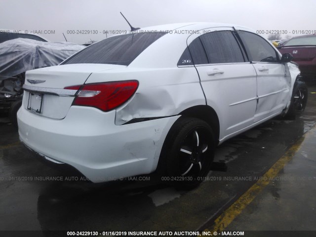 1C3CCBBB9EN204891 - 2014 CHRYSLER 200 TOURING WHITE photo 4