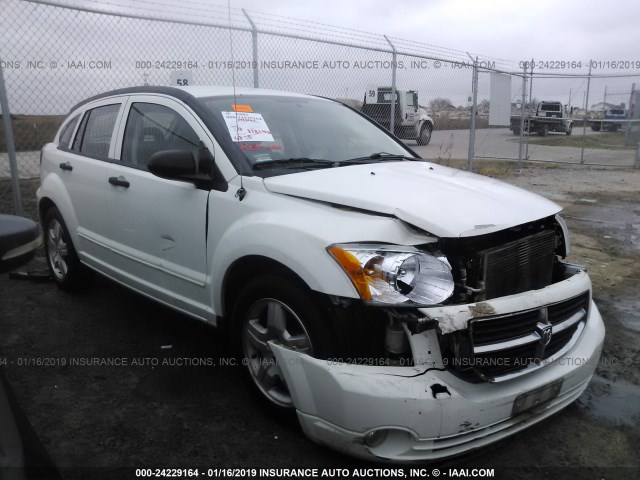 1B3HB48B57D564712 - 2007 DODGE CALIBER SXT WHITE photo 1