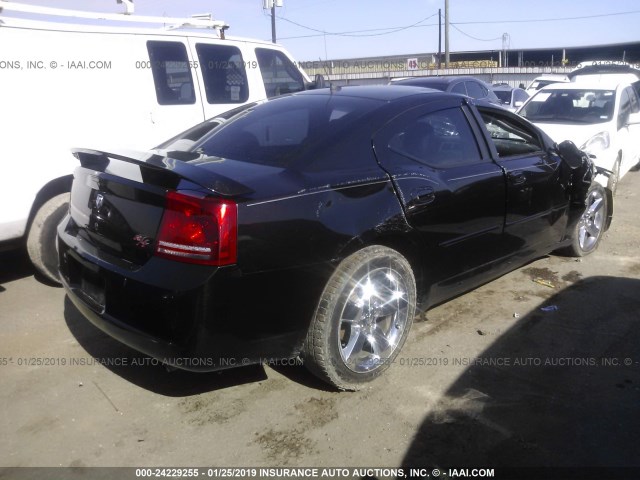 2B3LA53H88H261555 - 2008 DODGE CHARGER R/T BLACK photo 4