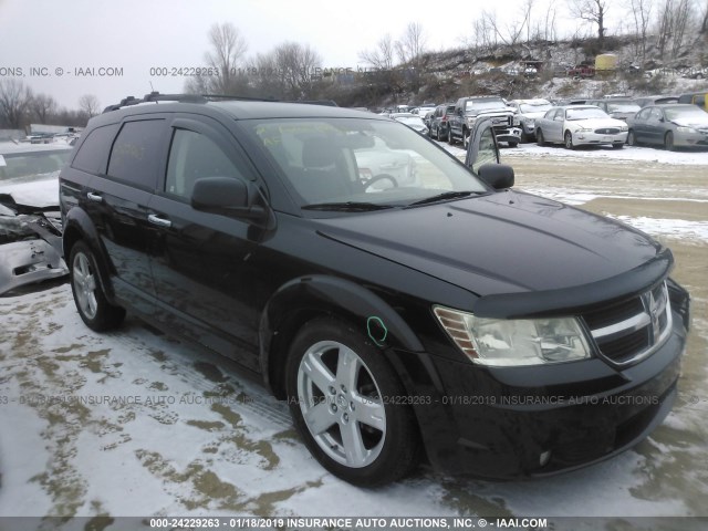 3D4PH5FV2AT179625 - 2010 DODGE JOURNEY SXT BLACK photo 1